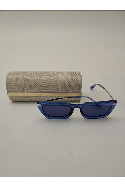 Jimmy choo Modré sluneční brýle úzké obdélníkové luxusní | jimmy choo | obrázek 2