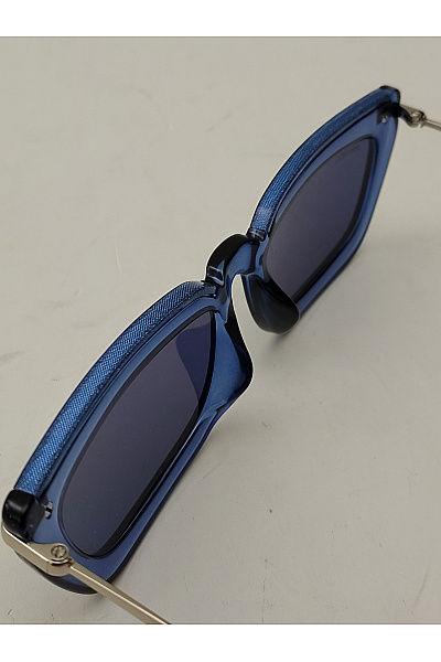 Jimmy choo Modré sluneční brýle úzké obdélníkové luxusní | jimmy choo | obrázek 8