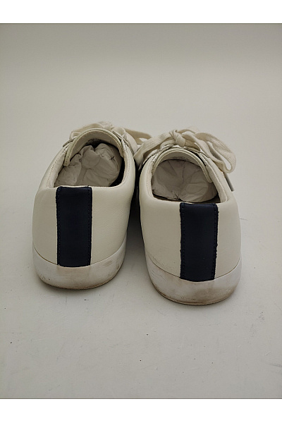 Ralph Lauren Dámské tenisky Janson II Leather Sneaker Bílé Modré Velikost US 7 | Ralph Lauren | obrázek 4