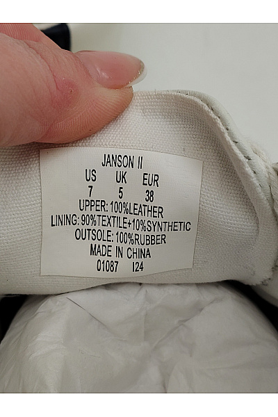 Ralph Lauren Dámské tenisky Janson II Leather Sneaker Bílé Modré Velikost US 7 | Ralph Lauren | obrázek 7