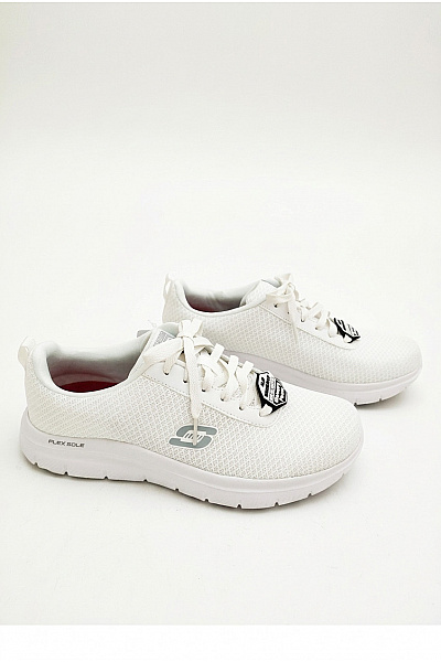 SKECHERS Pánské Tenisky Work Relaxed Fit: Flex Advantage - Bendon SR Bílé Velikost EU 42