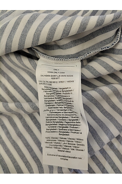 ONLY Dámská pruhovaná košile s dlouhým rukávem ležérní Vel. L | ONLY | obrázek 6