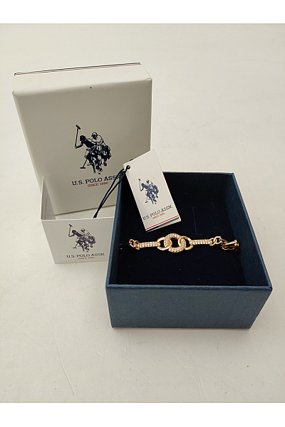 U.S.POLO ASSN. Zlatý dámský náramek s kamínky luxusní styl | U.S.POLO ASSN. | obrázek 2