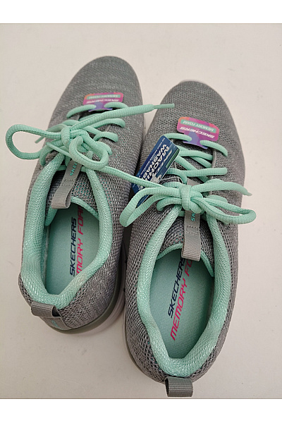 SKECHERS Dámské tenisky Graceful - Twisted Fortune Šedé Zelené Velikost US 9 | SKECHERS | obrázek 6