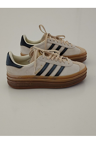 ADIDAS tenisky Béžové semišové na vysoké platformě se šněrováním Vel. US 7.5 | ADIDAS | obrázek 2