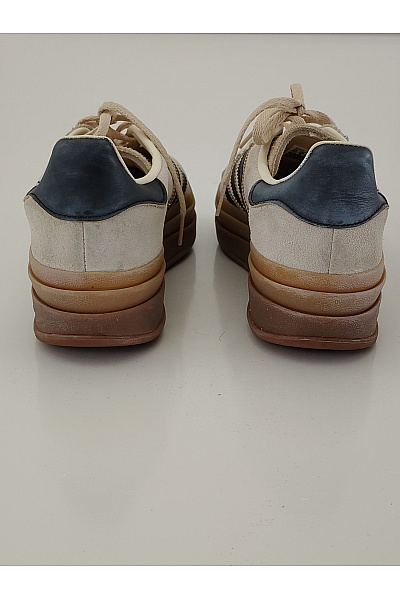 ADIDAS tenisky Béžové semišové na vysoké platformě se šněrováním Vel. US 7.5 | ADIDAS | obrázek 6