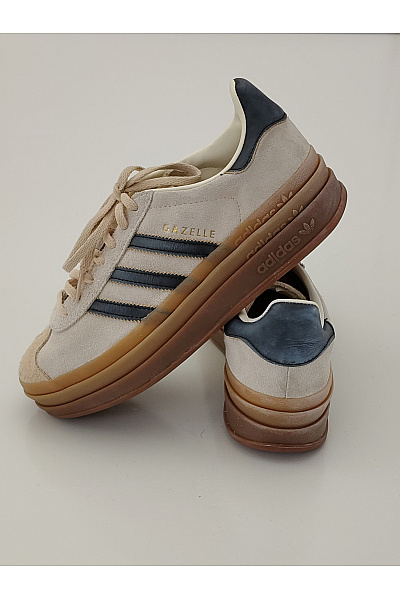 ADIDAS tenisky Béžové semišové na vysoké platformě se šněrováním Vel. US 7.5 | ADIDAS | obrázek 7