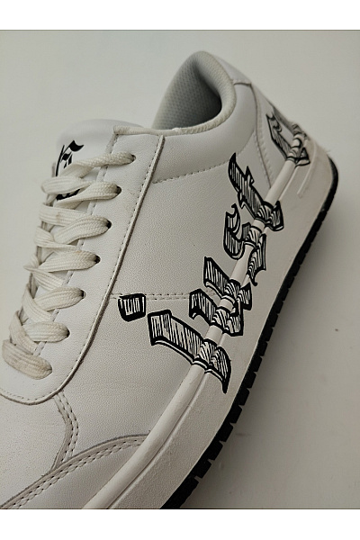 Just Cavalli Pánské tenisky Ed Hardy Gothic Skater Sneaker Bílé Černé Vel. EU 42 | Just Cavalli | obrázek 7