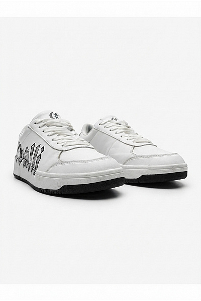 Just Cavalli Pánské Tenisky Ed Hardy Gothic Skater Sneaker Bílé Černé Vel. EU 42