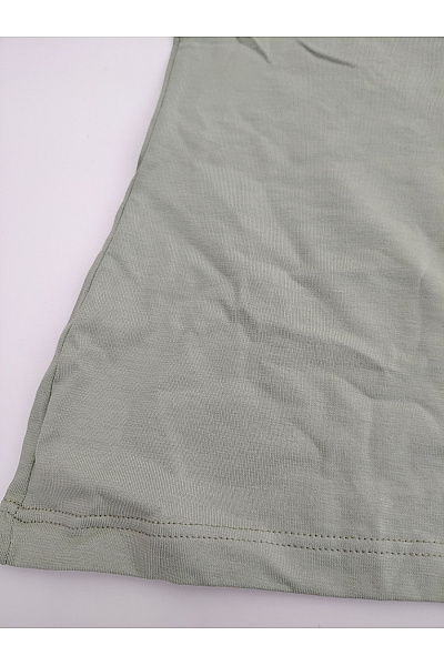 Hessnatur Dámské khaki bavlněné tílko s krajkou basic Vel. DE 42 | Hessnatur | obrázek 4