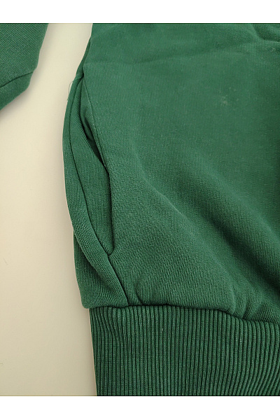 Studioselect Dámská zelená bavlněná mikina s kapucí a potiskem oversized Vel. L | studioselect | obrázek 6