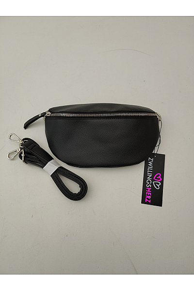 Zwillingsherz Černá dámská ledvinka crossbody | Zwillingsherz | obrázek 2