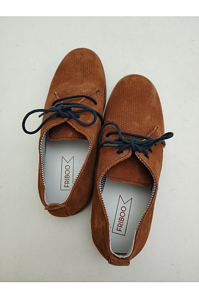 Dámské hnědé semišové polobotky šněrovací s kulatou špičkou Velikost EU 37 | Unimoda | obrázek 6