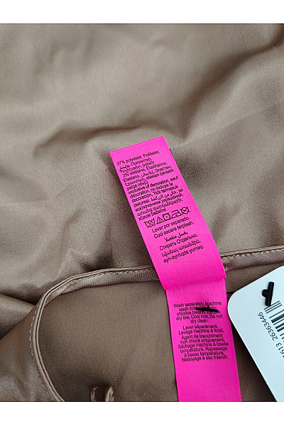 La Senza Dámská saténová noční košilka s rozparkem hnědá Velikost L/G | La Senza | obrázek 7