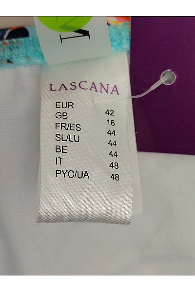 Lasca Dámské modré květinové plavkové kalhotky s vysokým pasem na zavazování Velikost EU 42 | Lasca | obrázek 7