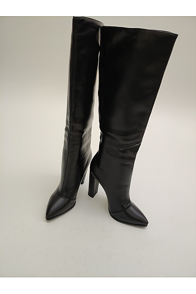 Raid Dámské černé vysoké kozačky na vysokém podpatku se špičatou špičkou Vel. US 6 | Raid | obrázek 6