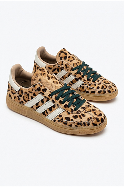 ADIDAS Tenisky Dámské S Leopardím Vzorem šněrovací Volnočasové Béžové Vel. US 5