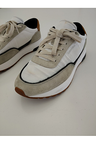 Calvin Klein Pánské tenisky bílé šněrovací volnočasové s vysokou podrážkou Vel. EU 44 | Calvin Klein | obrázek 4