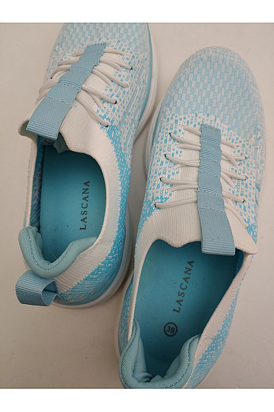 Lasca Dámské tenisky LA Gear Slip-On Knit Modré Bílé Velikost EU 39 | Lasca | obrázek 7