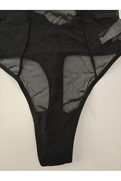 Intimax Černé dámské body s kamínkovými ramínky luxusní Vel. EU 34-38 | intimax | obrázek 4