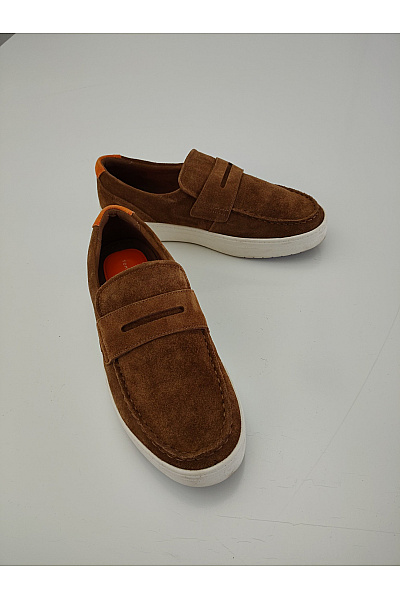 TOMMY HILFIGER Hnědé semišové pánské mokasíny slip-on volnočasové Velikost EU 43 | TOMMY HILFIGER | obrázek 3