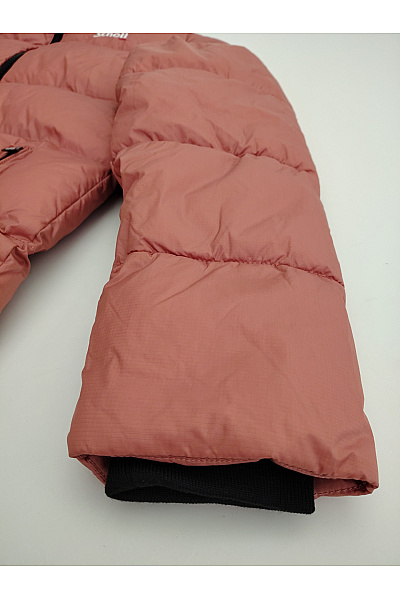 Schott Dámská hnědá prošívaná zimní bunda puffer se zipem Velikost US XS | Schott | obrázek 3