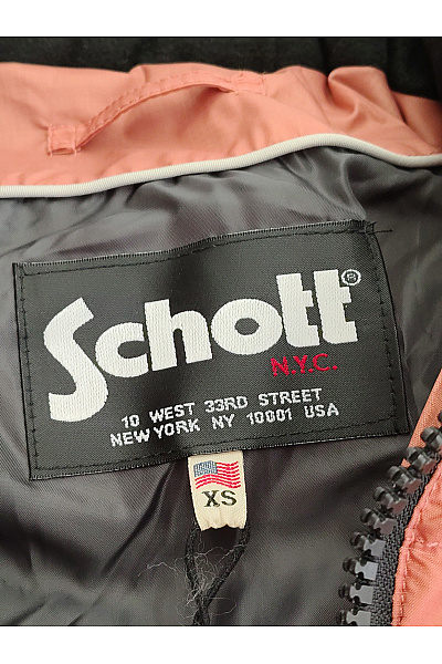 Schott Dámská hnědá prošívaná zimní bunda puffer se zipem Velikost US XS | Schott | obrázek 8