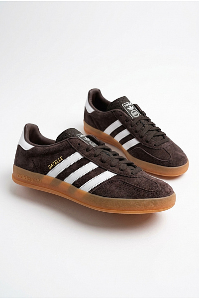 ADIDAS Pánské Tenisky Gazelle Indoor Hnědé Bílé Velikost FR 42 2/3