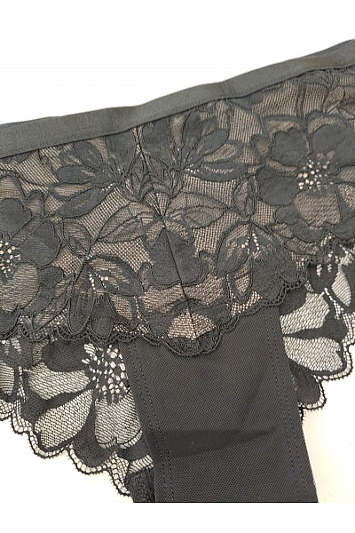 Černé krajkové kalhotky luxusní | Unimoda | obrázek 2