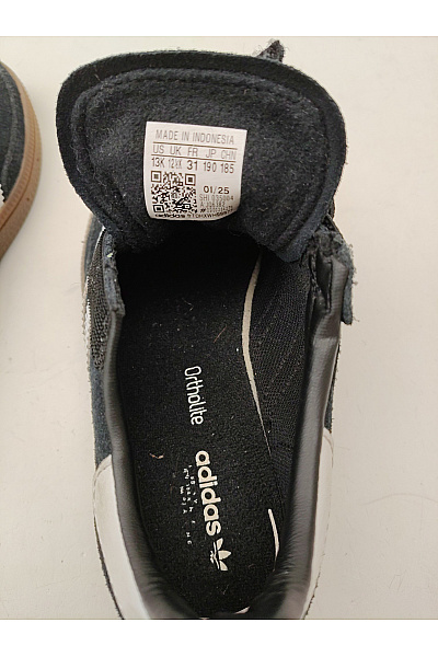 ADIDAS tenisky Dětské černé semišové šněrovací volnočasové Vel. EU 31 | ADIDAS | obrázek 8