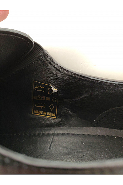 Pánské černé kožené polobotky šněrovací elegantní společenské Vel. EU 41 | Unimoda | obrázek 9