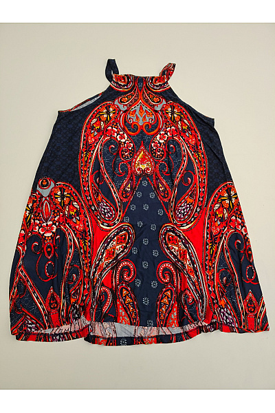 Lasca Barevná vzorovaná halenka bez rukávů boho styl | Lasca | obrázek 5