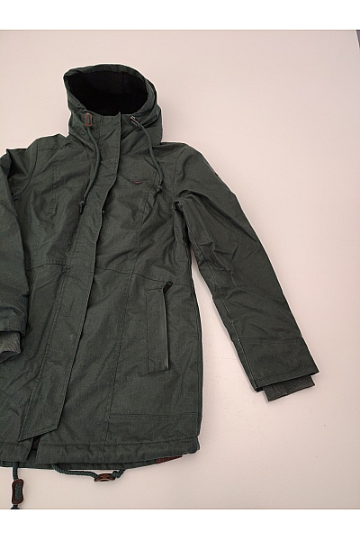 Ragwear Dámská khaki parka s kapucí zateplená podzimní zimní Velikost XL | ragwear | obrázek 2