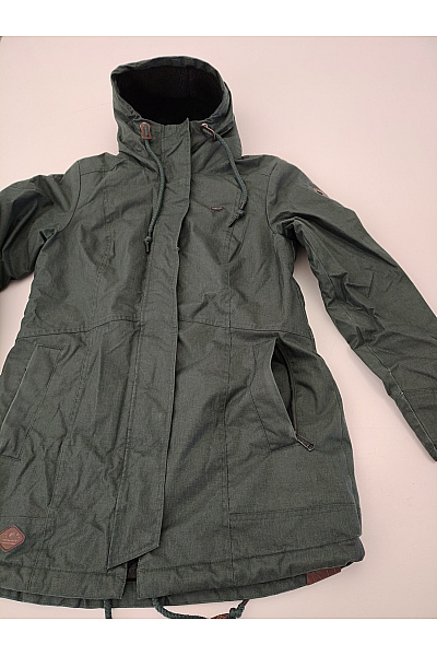 Ragwear Dámská khaki parka s kapucí zateplená podzimní zimní Velikost XL | ragwear | obrázek 4