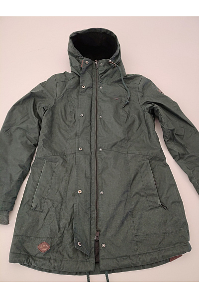 Ragwear Dámská khaki parka s kapucí zateplená podzimní zimní Velikost XL | ragwear | obrázek 5