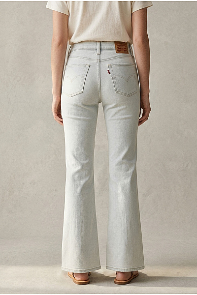 LEVIS Dámské Bavlněné Zvonové Džíny S Vysokým Pasem Vel. US 28