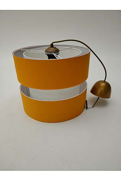 Oranžové dvoupatrové stínidlo na lampu | Unimoda | obrázek 2