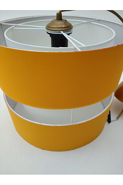 Oranžové dvoupatrové stínidlo na lampu | Unimoda | obrázek 4