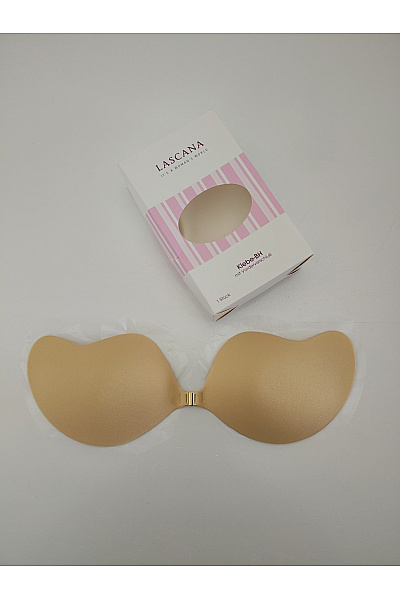 Lasca Béžová samolepicí neviditelná push up podprsenka bez ramínek Velikost C | Lasca | obrázek 6