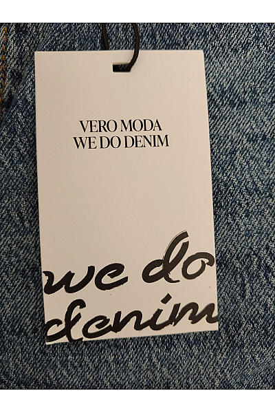 VERO MODA Dámské modré bavlněné džíny s vysokým pasem wide leg | VERO MODA | obrázek 5