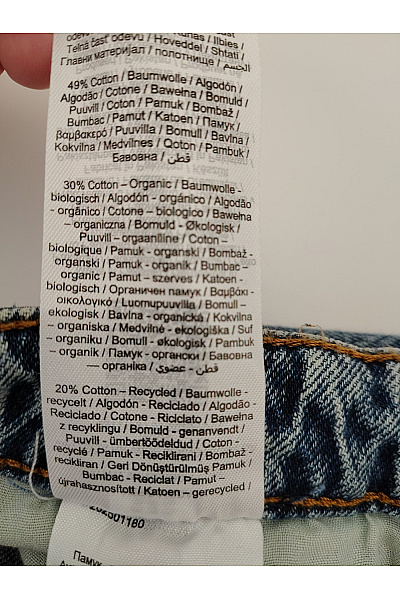 VERO MODA Dámské modré bavlněné džíny s vysokým pasem wide leg | VERO MODA | obrázek 7