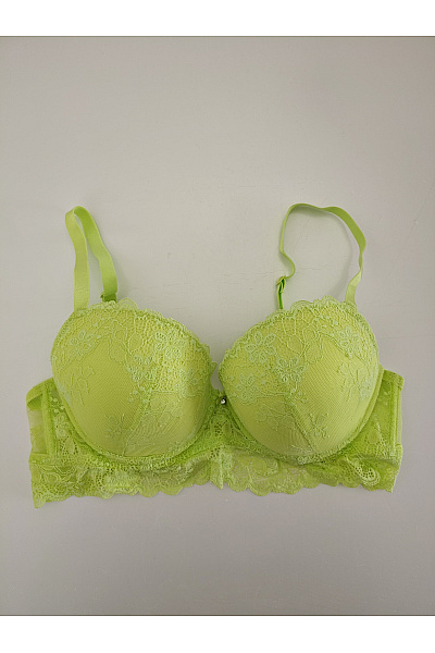 Dámská krajková push up podprsenka s kosticemi zelená | Unimoda | obrázek 2