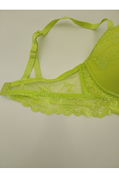 Dámská krajková push up podprsenka s kosticemi zelená | Unimoda | obrázek 6