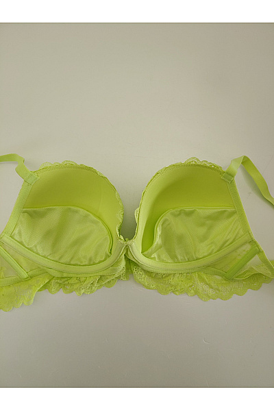 Dámská krajková push up podprsenka s kosticemi zelená | Unimoda | obrázek 7