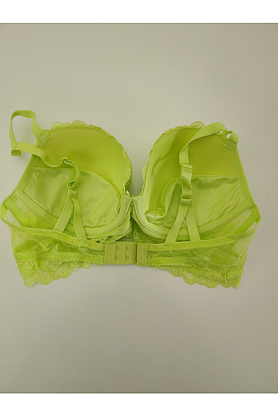 Dámská krajková push up podprsenka s kosticemi zelená | Unimoda | obrázek 8