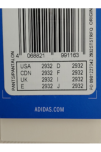 ADIDAS Bílé bavlněné džíny s vysokým pasem a pruhy Velikost 2932 | ADIDAS | obrázek 6