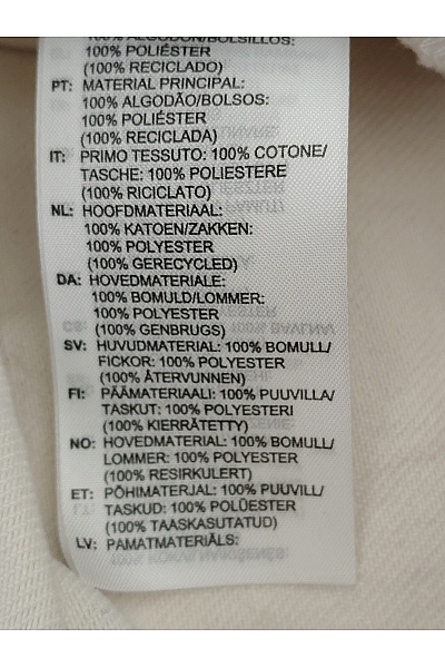 ADIDAS Bílé bavlněné džíny s vysokým pasem a pruhy Velikost 2932 | ADIDAS | obrázek 7