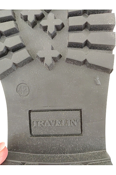 TRAVELIN Pánské černé kotníkové šněrovací boty s kožíškem Vel. EU 42 | TRAVELIN | obrázek 10