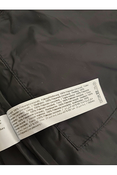 Dámská černá prošívaná puffer bunda s kapucí Velikost M | Unimoda | obrázek 8