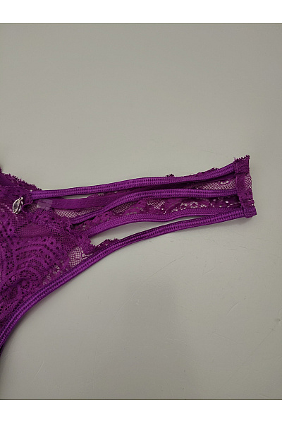 Dámská fialová krajková tanga luxusní | Unimoda | obrázek 2